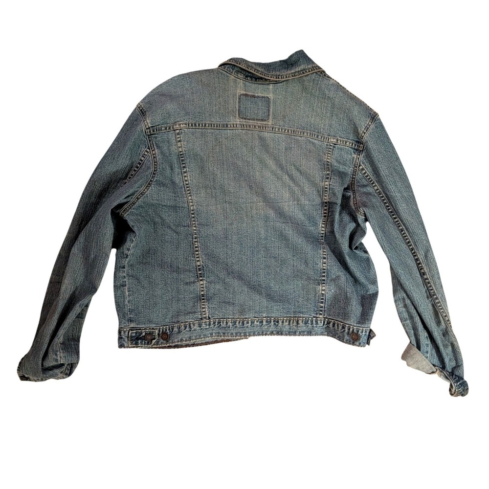 Vintage Levi Strauss Women's Denim Trucker Jacket Medium Wash Blue- L - Picture 2 of 6